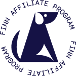 A Finn dog logo representing the Finn affiliate program